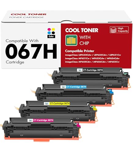 Amazon.com: 067H 067 High Capacity Toner Cartridge Set Replacement